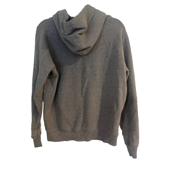 US POLO gray Zipper Hoodie Sweatshirt Front Logo Design Side Arm Print M Sz S - Picture 5 of 9